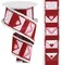 RG Ribbon: 2.5" Valentine's Day Letters Wired Ribbon with Drift Edges for Bows, Wreaths, Crafts, and Decorations